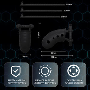 Sexbay'ın son kalıp tasarımı silikon erkek <span class=keywords><strong>penis</strong></span> kafes metal kilitleme yumuşak cilt farklı boyutları ile eşleştirilmiş olabilir - Product Image 3