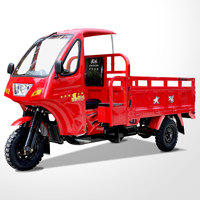 200cc 250cc 300cc Goed Verkopen Semi Cabine Lading Driewielers 3 Wiel Motorfiets Trommelrem China Gemotoriseerde 201 - 250cc Benzine benzine