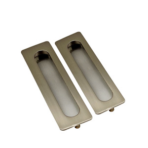 304 不锈钢缎面推拉门把手 隐藏式推拉门工业柜把手 2039-128 - Product Image 2