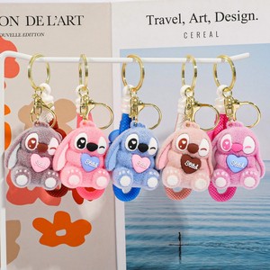 Nouveau porte-clés en peluche brodé, figurine en plastique souple, pendentif créatif en PVC pour clés de voiture, motif bébé interstellaire - Product Image 1