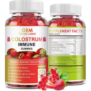 Complément de colostrum bovin OEM avec 10 000 mcg de biotine pour la croissance des cheveux chez l'adulte, la santé intestinale, la santé de la peau et le soutien immunitaire - Product Image 1