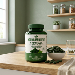 <b>Your</b> Brand Here Chlorella Capsules 120 Count Pure Natural Dietary <b>Supplement</b> Immune Support Detox Energy Boost Hair Growth - Product Image 6