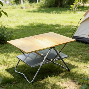 <span class=keywords><strong>Tavolo</strong></span> da Campeggio Leggero in Lega di Alluminio, Design Pieghevole con Borsa per il Trasporto, Ideale per Viaggi e Campeggio - Product Image 5