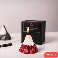 Wunderschönes Design Hochwertige Bergförmige Weihnachts-Duftkerze mit Prägung und Verpackung
