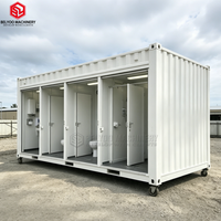 BELYOO - Unité Sanitaire Portable avec Plusieurs Cabines de Toilettes pour Projets Extérieurs