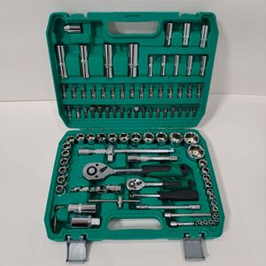 Jeu de douilles à cliquet industriel 1/2 pouce, jeu d'outils de douilles CR-V de haute qualité, jeu de douilles de mécanicien 37 pièces, boîte à outils de réparation automobile - Product Image 3