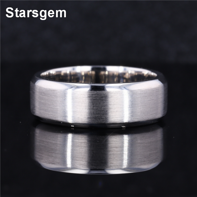Fashion Factory Price Men's Ring Can Be Customized Starsgem Platinum PT950 Men's Ring