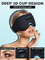 Masque de sommeil Bluetooth avec écouteurs, MOQ à partir de 100 pièces, masque oculaire sans fil 3-en-1 avec haut-parleurs intégrés pour l'insomnie et l'aide au sommeil