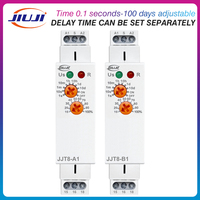 Relais temporisé JIUJI JJT8 AC à fonction simple (retard de mise sous tension et de mise hors tension) pour le contrôle de pompe à eau et le contrôle de démarrage/arrêt de ventilateur