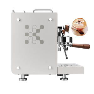 Recién llegado, máquinas de cafetera Espresso 3 en 1 comerciales semiautomáticas blancas con función de tentación - Product Image 2