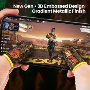 Glow-in-<strong>the</strong>-dark Esports-grade Silver Fiber Gaming Finger Sleeves, High Silver Content, Non-slip, Suitable <strong>for</strong> PUBG <strong>Games</strong>. - Product Image 2