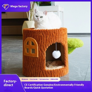 All Seasons Accessible <strong>Cat</strong> Scratcher <strong>Cat</strong> Condo Multi-Layer Wood <strong>Cat</strong> Tree <strong>Large</strong> Sisal <strong>Scratching</strong> <strong>Post</strong> Vertical Climbing Frame - Product Image 2