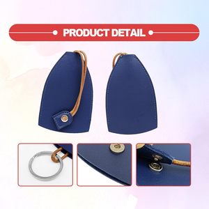 Creative Pull Out Key Sleeve Keychain Bags PU Leather <b>Car</b> Key Case Large Capacity Protective Key Holder <b>Hook</b> - Product Image 4