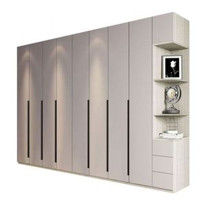 Su misura rende grande spazio di archiviazione semplice stile moderno <span class=keywords><strong>armadio</strong></span> in legno <span class=keywords><strong>a</strong></span> <span class=keywords><strong>6</strong></span> porte in legno - Product Image 1
