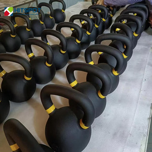 Équipement de gymnastique Kettlebell de compétition 4 kg 10 kg 14 kg 20 kg 32 Kg48 kg 54 kg Kettle Bells en fonte enduite de poudre - Product Image 2