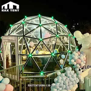 5M Garden Glass Dome Zelt Transparentes Half Sphere Zelt