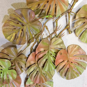Uxin Artificial Monstera <b>Leaf</b> <b>Wall</b> Hanging 102Cm Plastic Indoor Outdoor <b>Decorative</b> Greenery Vines For Home Wedding Props - Product Image 3