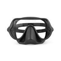 Masque de plongée en silicone à faible volume pour enfants, étanche et anti-buée, avec verres en verre trempé pour garçons et filles, pour la plongée avec tuba et la natation
