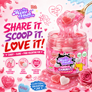 Love Heart Gooey Slime Gummy Candy Novelty Valentines Day Party Snacks OEM Candy Manufacturer Custom Gift For Couples