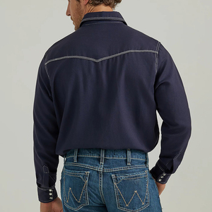 Camicia di sicurezza ignifuga da uomo in cotone resistente al fuoco camicia a maniche lunghe e camicie - Product Image 2