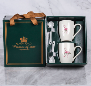 Ensemble de tasses en céramique créatives pour <span class=keywords><strong>couple</strong></span> Tasse à café adorable pour la Saint-Valentin Noël Retour à l'école Promotions <span class=keywords><strong>Cadeau</strong></span> - Product Image 6