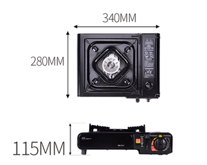 Réchaud à <span class=keywords><strong>gaz</strong></span> portable haute puissance coupe-vent, compact, pour le camping, la randonnée, le pique-nique, la cuisine en plein air - Product Image 3