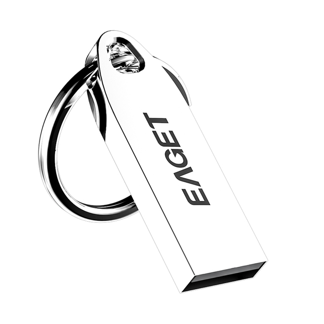 EAGET Portable Key Ring U3 Pendrive 8GB 16GB 32GB 64GB USB2.0 USB Flash Drives for PC/Laptop