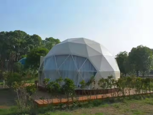 Dôme géodésique transparent de 6 m de diamètre, imperméable et insonorisé, pour hôtel, glamping, événements, camping de luxe - Product Image 5