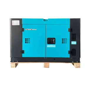 LETON POWER home use back up silent diesel generator 12kw 15kva diesel generator 15kva electric power generador with ATS