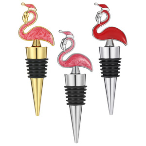 Takumori Flamingo <b>Wine</b> <b>Stopper</b> Reusable Bottle Closure For <b>Wine</b> Bottles Holiday Party Gift - Product Image 3