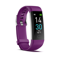 Bracelet intelligent avec écran TFT, étanche IP67, moniteur de fréquence cardiaque, bracelet en caoutchouc, écran tactile, fonction de réponse aux appels, suivi du sommeil