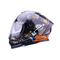 Casque de moto intégral de course universel de haute qualité, certifié DOT, en ABS, pour motards, toutes saisons