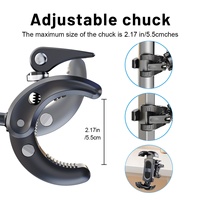Support de téléphone flexible pour bateau, protection intégrale, rotation à 360 degrés, antivol, déverrouillage à une touche pour kayaks gonflables et voiliers
