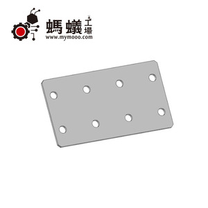 Placa de Conexión de Perfil de Aluminio Ant Factory, 40 Ranuras, Serie 10, Acero Inoxidable GB799-1988, Uso en la Industria de la Construcción - Product Image 1