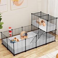 Cage Modulable en Treillis Métallique pour Cochon d'Inde et Hamster, Fabrication Directe Usine, Enclos Métallique DIY pour Rongeurs