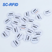 Carte RFID ronde en PVC stable aux hautes températures 125KHz TK4100 13.56MHz F08 pour l'accès du personnel des entrepôts frigorifiques