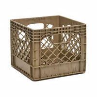 Caisse de rangement robuste en HDPE coloré 16QT camouflage, caisse de déménagement, caisse à lait, vente en gros, caisse en plastique, vente directe d'usine