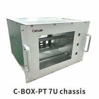 ZSTC C-BOX. . Plateforme de surveillance Rittal Heitec, boîtier de serveur industriel pour montage en rack, châssis en aluminium 6U, sous-rack