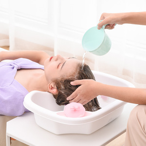 Factory Custom <b>Portable</b> Inflatable Hair Shampoo Wash Basin Inflatable Shampoo Basin White Inflatable Sink Shampoo Basin - Product Image 3