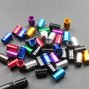 Renkli metal mermi gövde tekerlek toz kapakları siyah mermi lastik supap gövdesi kap - Product Image 5