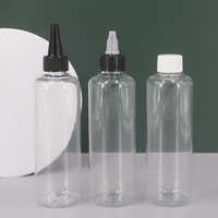 Bouteille souple en plastique pour sérigraphie avec bouchon torsadé, idéale pour sauces, vinaigrettes ou huile d'olive