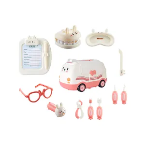 Mainan Set dokter gigi, mainan anak perempuan keluarga plastik 13 buah rumah sakit dokter pendidikan dokter mainan medis