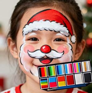 Kit de Maquillaje Profesional para Niños, Pintura Natural a Base de Plantas, de Larga Duración, Activada por Agua, para Cara y Cuerpo, para Halloween y <span class=keywords><strong>Navidad</strong></span> - Product Image 2