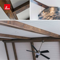 AllandCabinet - Paneles de Madera Artificial para Techo, Decoración del Hogar, Paneles de Madera Contrachapada con Diseño de Madera Artificial, Vigas de Techo Directas de Fábrica