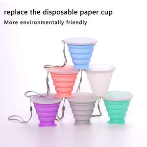Factory Direct Sale Custom Capacity Bpa-Free Foldable Collapsible Silicone Retractable Water Cup - Product Image 3
