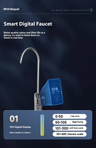 Pemurni air bawah wastafel 1200G, keran pintar monitor TDS Volume tinggi Descaling penyaringan <span class=keywords><strong>Osmosis</strong></span> terbalik untuk rumah tangga - Product Image 6