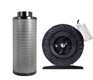 बगीचों और ग्रीनहाउसों के लिए 6-इंच हाइड्रोपोनिक कार्बन फ़िल्टर HEPA कोर घटकों के साथ नया 300 मिमी सक्रिय कार्बन एयर फ़िल्टर - Product Image 4