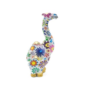Sculpture en résine de chameau colorée, faite à la main, peinte à la main, taille personnalisable, forme irrégulière, thème Lourdes, décoration intérieure, maison, bureau - Product Image 2