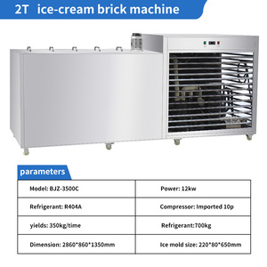 Bing <span class=keywords><strong>Ya</strong></span> 300-2000kg piastra in acciaio inossidabile macchina industriale cubo raffreddato a vento nucleo motore in mattoni di ghiaccio a temperatura singola - Product Image 5