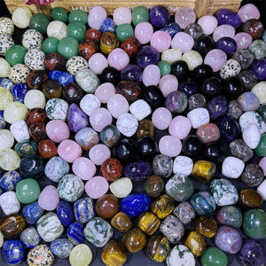 Vente en gros de cristaux dégringolés de haute qualité pierres mélangées améthyste naturelle roulante <span class=keywords><strong>pierre</strong></span> dégringolée pour cadeaux - Product Image 1